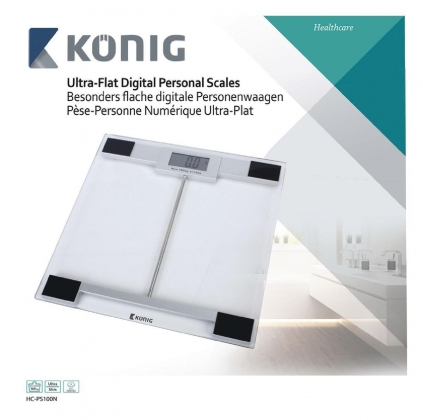 Digitale Personenweegschaal 180 kg Transparant