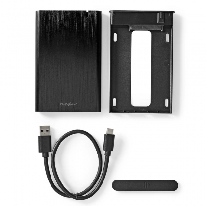 Hardeschijfbehuizing | 2.5 " | USB 3.1 Gen1 | USB Type-A / USB Type-C™ | Notebook / PC | Aluminium