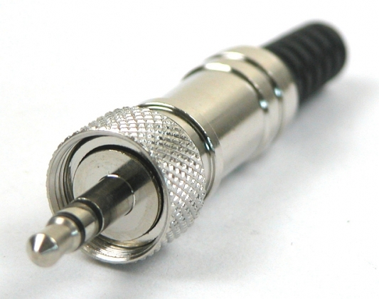 JACK MALE 3.5MM STEREO METAAL SCHROEF