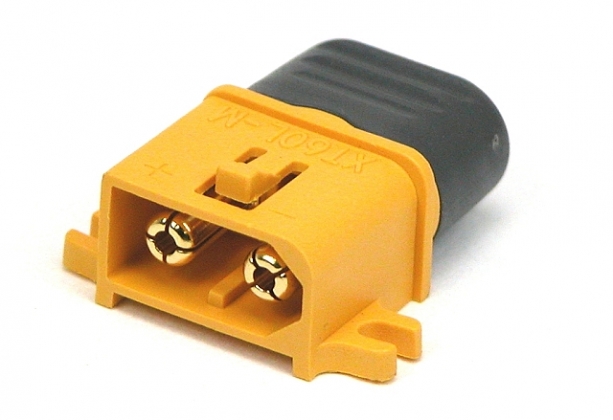 XT60 Voedingsconnector 2-polig Male 30A - 500Vdc met kap