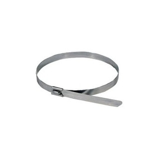 HellermannTyton bundelband, lxbxd 521x7.9x0.3mm, max. diameter 152mm, houdkracht 2000N, zonder vertanding, metaal RVS316, zilver