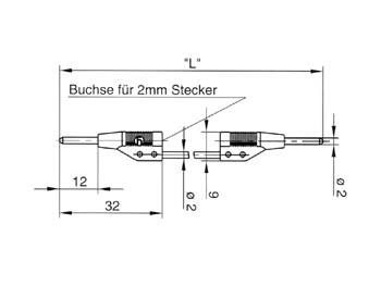 SPUITGEGOTEN MEETSNOER 2mm 50cm / ROOD (MVL 2/50)