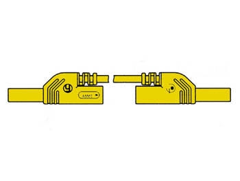 CONTACTBESCHERMDE GEGROEIBARE MEETLEIDING 4mm 25cm / GEEL (MLB-SH/WS 25/1)