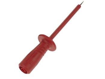 MEETPEN MET ELASTISCHE EN SLAGVASTE ISOLATIEHULS 4mm SAFETY (PRUEF2600 RED)