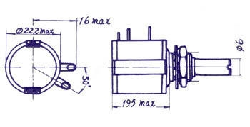 LOW-COST 10-SLAGEN POTENTIOMETER 500E