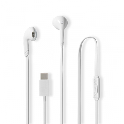 Bedrade Koptelefoon | USB-C™ | Kabellengte: 1.20 m | Ingebouwde microfoon | Volumebediening | Wit