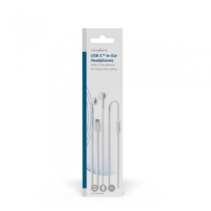 Bedrade Koptelefoon | USB-C™ | Kabellengte: 1.20 m | Ingebouwde microfoon | Volumebediening | Wit