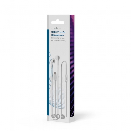 Bedrade Koptelefoon | USB-C™ | Kabellengte: 1.20 m | Ingebouwde microfoon | Volumebediening | Wit