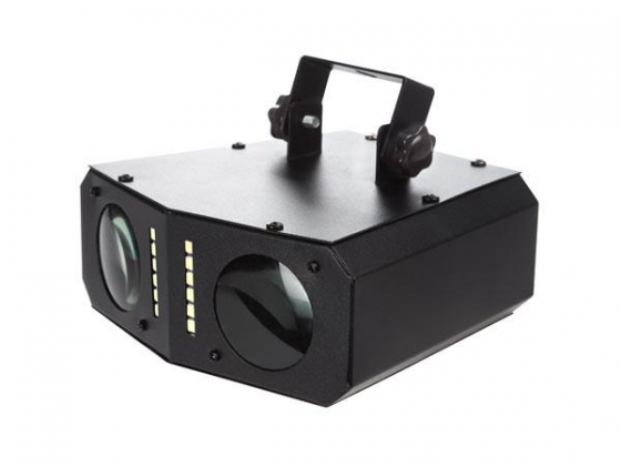 LEDEFFECT - 2 GEKLEURDE STRALENBUNDELS MET STROBOSCOOP - 54 RGB-LEDs