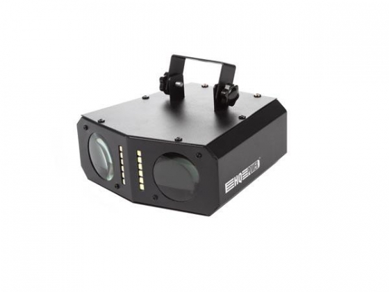LEDEFFECT - 2 GEKLEURDE STRALENBUNDELS MET STROBOSCOOP - 54 RGB-LEDs