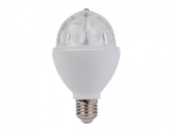 DRAAIENDE RGB-LEDLAMP - 3 W - E27