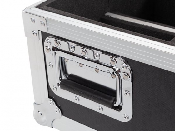 FLIGHTCASE MET 6 x HQLP10031 LED-VLOERSPOT MET ACCU