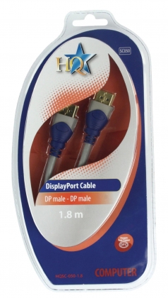 DisplayPort Kabel DisplayPort Male - DisplayPort Male 1.80 m Grijs