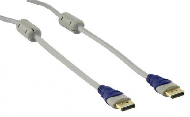 DisplayPort Kabel DisplayPort Male - DisplayPort Male 1.80 m Grijs
