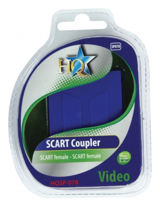SCART Adapter SCART Female - SCART Female Blauw