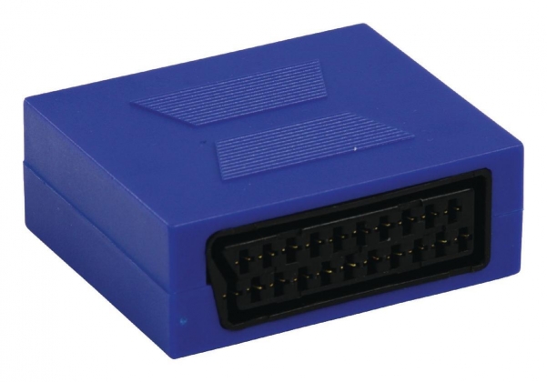 SCART Adapter SCART Female - SCART Female Blauw