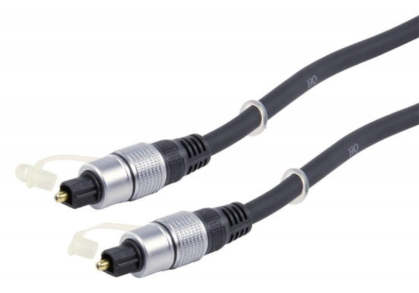 Digitale Audiokabel TosLink Male - TosLink Male 10.0 m Donkergrijs