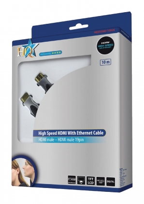 High Speed HDMI kabel met Ethernet HDMI-Connector - HDMI-Connector 10.0 m Donkergrijs