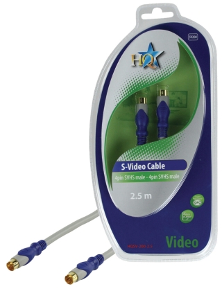 S-Video Kabel S-Video Male - S-Video Male 2.50 m Grijs