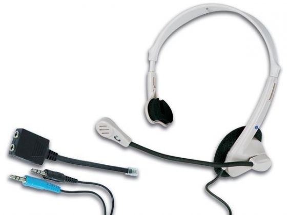 KOPTELEFOON MET MICROFOON VOOR TELEFOON EN MULTIMEDIA