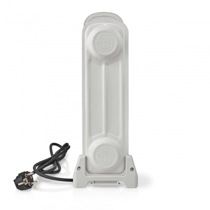 Mobiele Olieradiator | 500 W | 5 Vinnen | Instelbare thermostaat | 1 Warmte Stand | Wit