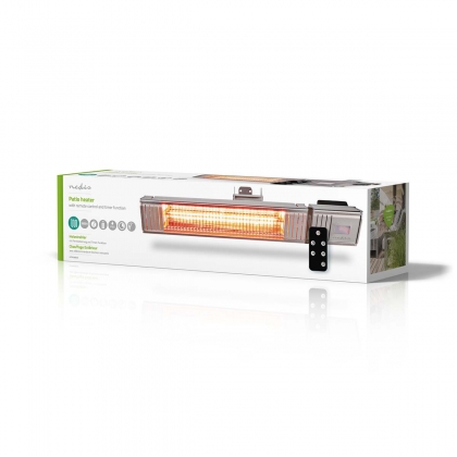 Patio Verwarmer | 2000 W | 9 Warmte Standen | Wandmontage | IP65 | Aluminium