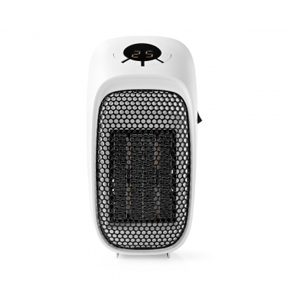 Plug-In Verwarming | 400 W | Instelbare thermostaat | Temperatuurbereik: 15 - 45 °C | LCD | Oververhittingsbeveiliging | Uitschakeltimer: 12 u | Wit / Zwart