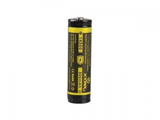 XTAR - OPLAADBARE LITHIUM-ION BATTERIJ 3.7 V - 800 mAh - 14500