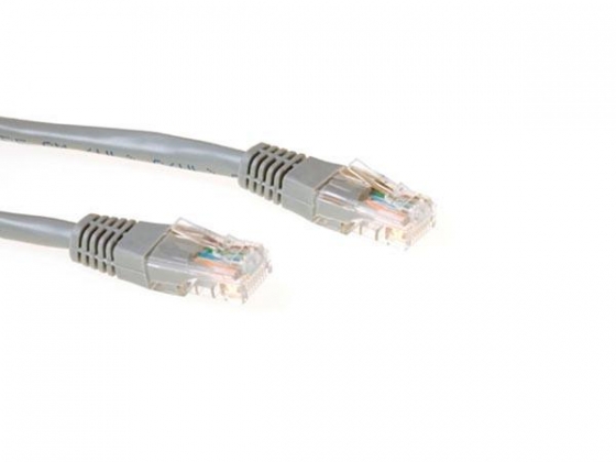 CAT5e U/UTP-netwerkkabel, CCA, 1m, grijs