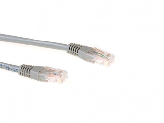 CAT6 U/UTP netwerkkabel, CCA, 1,5m, grijs