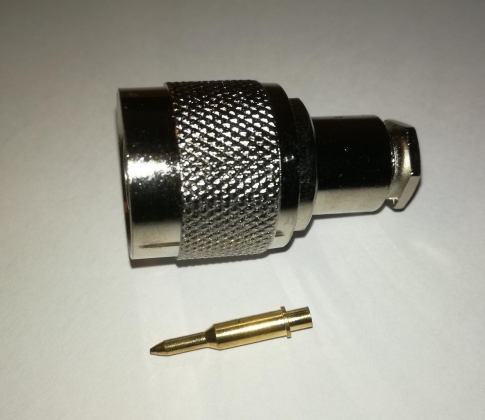 N CONNECTOR MALE RG58 KLEM