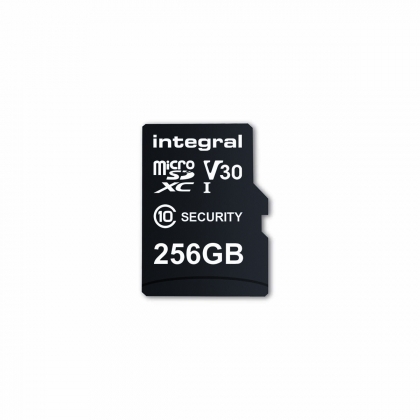 256 GB beveiligingscamera microSD-kaart voor dashcams, home cams, CCTV, bodycams en drones