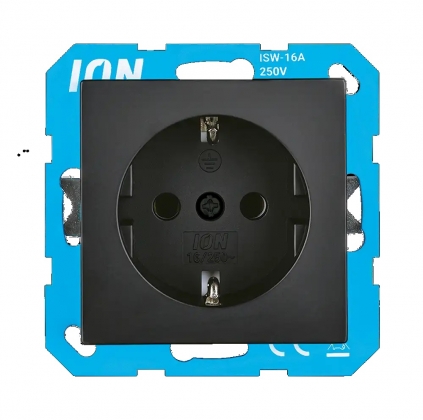 ION V1 WCD met randaarde zwart mat