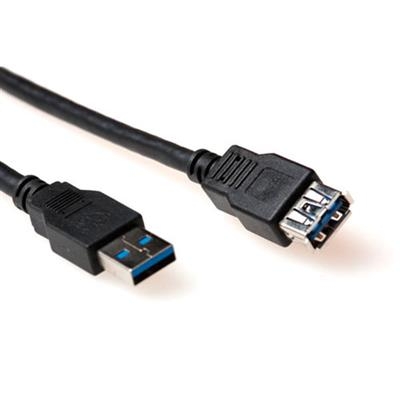 USB 3.0-Kabel | A Male - A Female | 0,5 m | Zwart