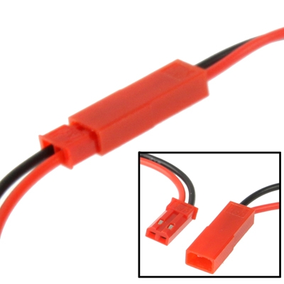 JST 2-polige Voedingsconnector (Male + Female) 20cm kabel