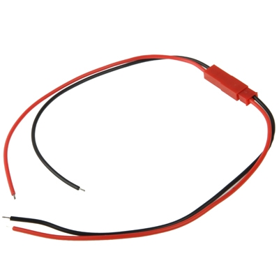JST 2-polige Voedingsconnector (Male + Female) 20cm kabel