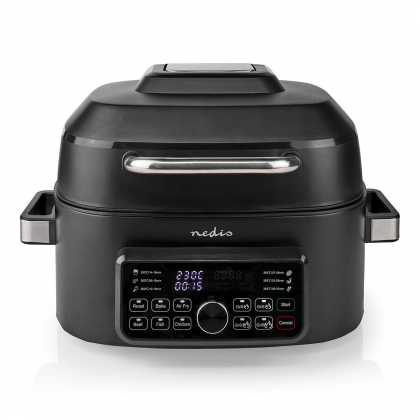 Heteluchtfriteuse | 6 l | Tijdschakelaar: 120 min | Aantal vooraf ingestelde programma's: 7 | Digitaal | Zwart
