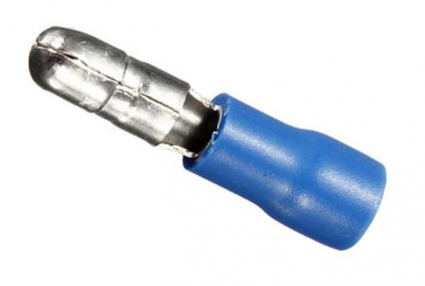 KABELSCHOEN "MALE BULLET" BLAUW 5mm