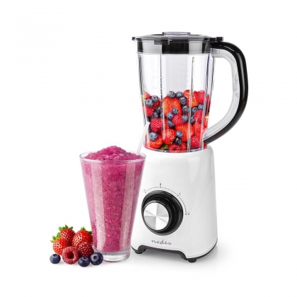 Blender | 800 W | 1.5 l | Kunststof | 2-Snelheden | Wit / Zwart