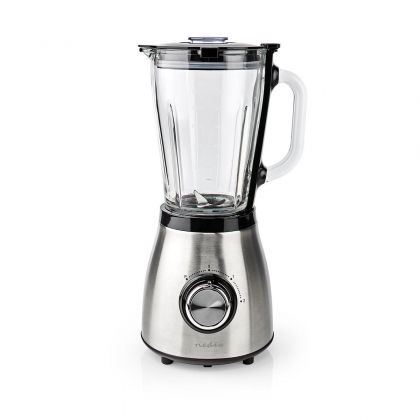 Blender | 800 W | 1.5 l | Glas | 2-Snelheden | Zilver / Zwart
