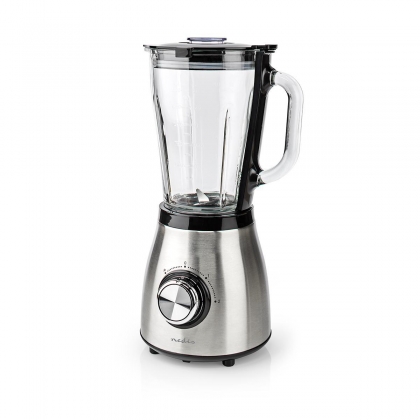 Blender | 800 W | 1.5 l | Glas | 2-Snelheden | Zilver / Zwart
