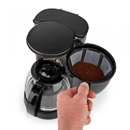 Koffiezetapparaat | Filter Koffie | 1.25 l | 10 Kopjes | Warmhoudfunctie | Zwart