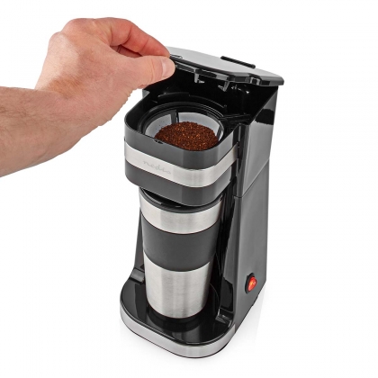 Koffiezetapparaat | Filter Koffie | 0.4 l | 1 Kopjes | Zilver / Zwart