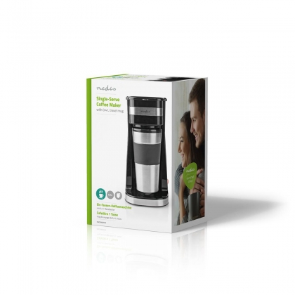 Koffiezetapparaat | Filter Koffie | 0.4 l | 1 Kopjes | Zilver / Zwart