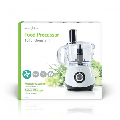 Foodprocessor | 10-in-1 functie | 800 W | 2,0 liter