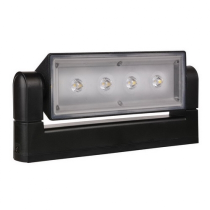 KANTELBAAR LED BUITENARMATUUR WL12 WANDLAMP ZWART