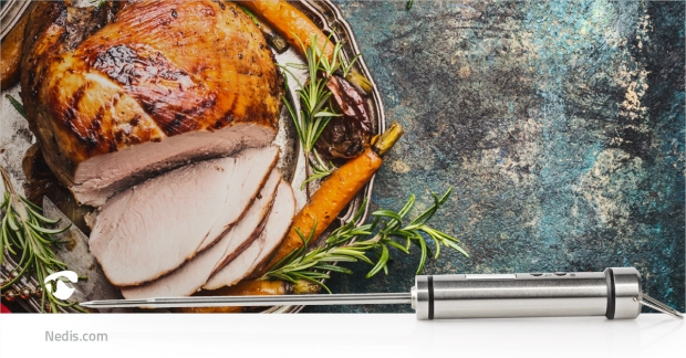 Vleesthermometer | LCD-Scherm | 0 - 200 °C | Zilver