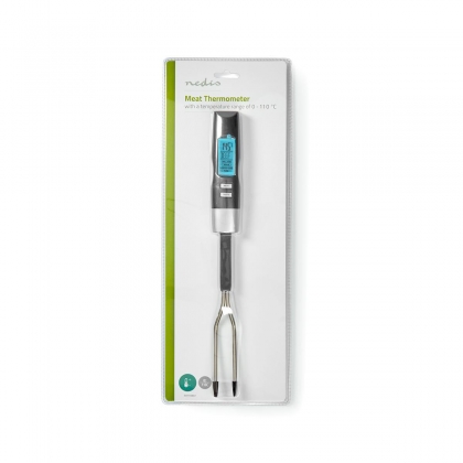 Vleesthermometer | Temperatuurinstelling | LCD-Scherm | 0 - 110 °C | Zilver / Zwart