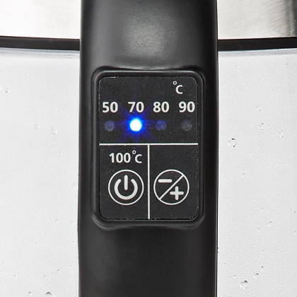 Waterkoker | 1.7 l | Glas | Transparant | 60,70,80,90,100 °C | Temperatuurindicator | 360 graden draaibaar | Verborgen verwarmingselement | Strix®-controller | Droogkookbeveiliging