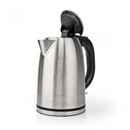 Waterkoker | 1.7 l | Roestvrij Staal | Zilver / Zwart | 360 graden draaibaar | Verborgen verwarmingselement | Strix®-controller | Droogkookbeveiliging